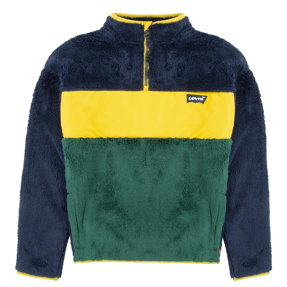 Little Boys‎ Colorblocked Half Zip Pullover Sweatshirt